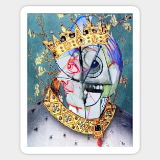 King Abstract Sticker